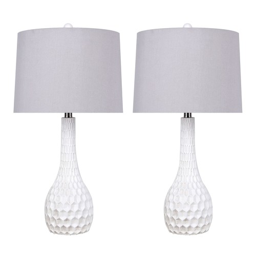 Teardrop Hive 27" Poly Table Lamp - Set Of 2